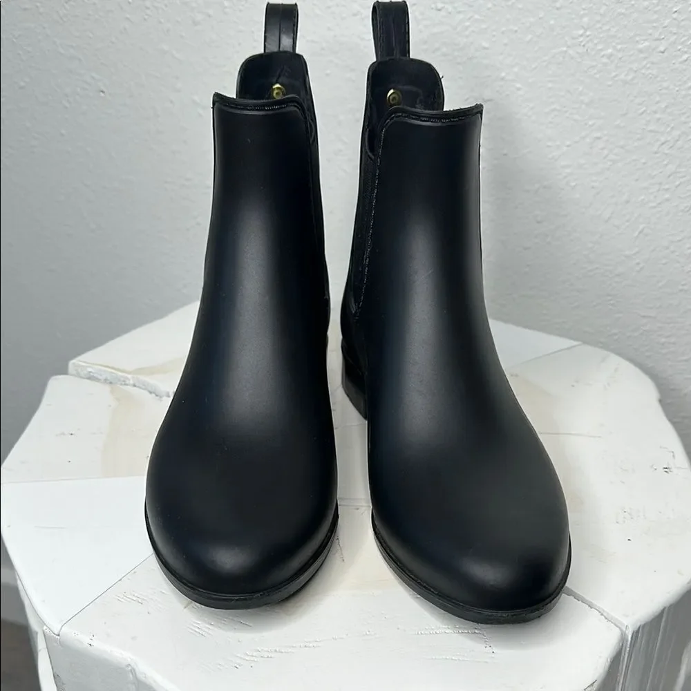 Sam Edelman Tinsley Black Chelsea Rain Boots - Size 7 (A-1644)